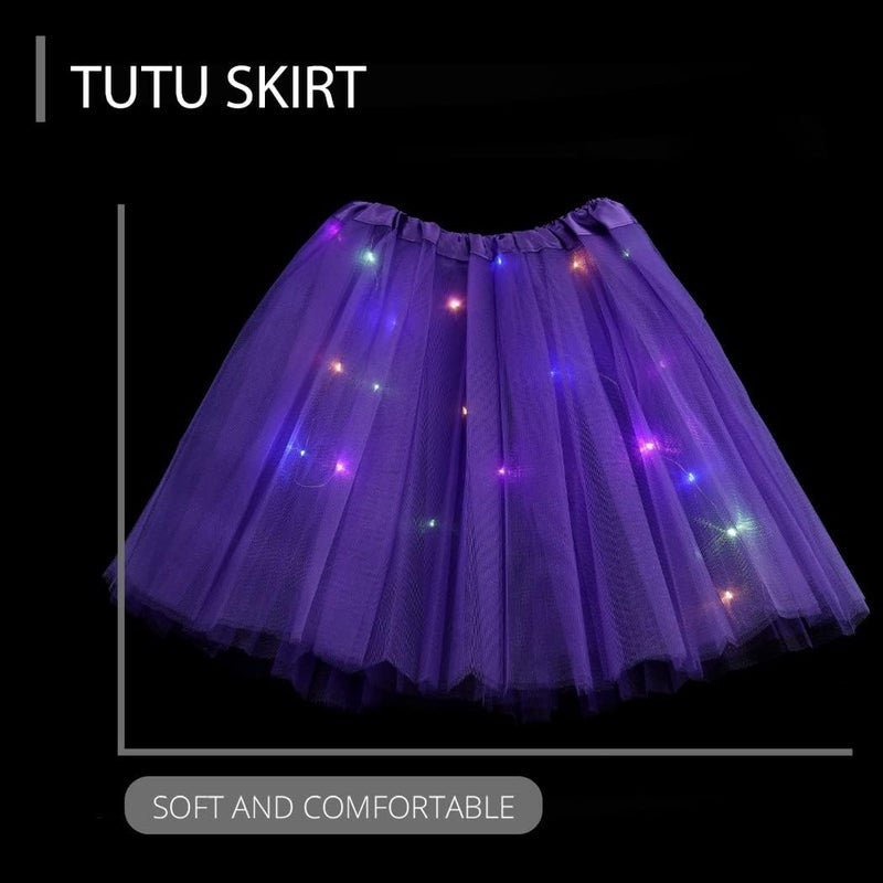 TWINKLEDE Light Up Tutu Skirt Led Tulle Tutus Glow Running Dance Costume Skirts for Women - Image 2